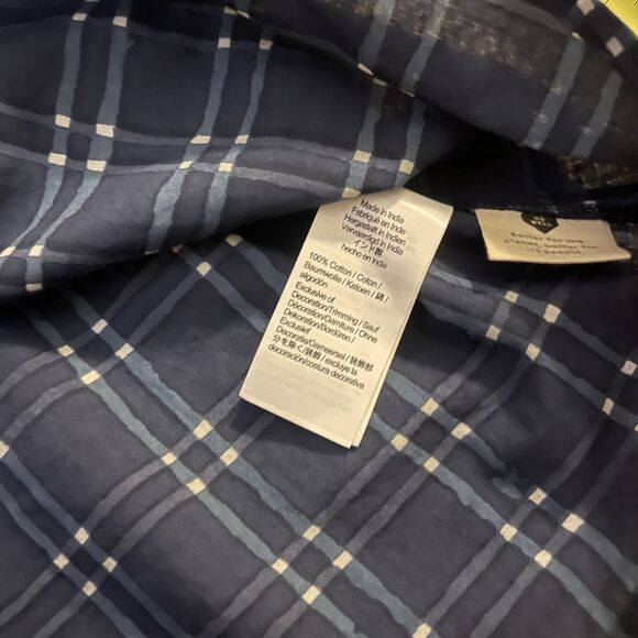 Madewell Gingham Babydoll Dress w Decorative Yoke 100% Cotton XS - Picture 2 of 4